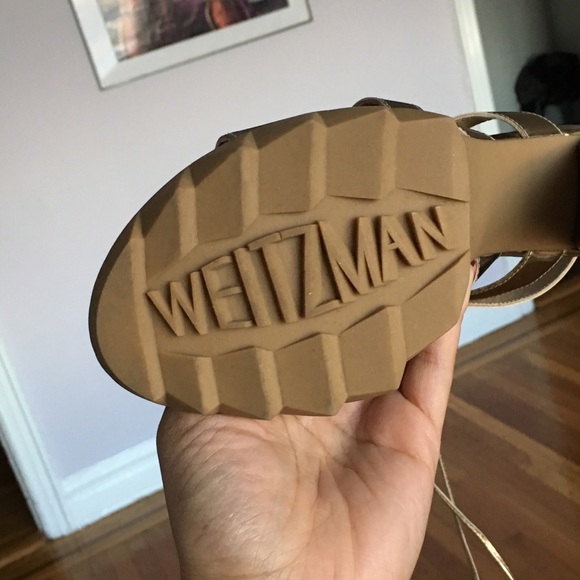 Sexy Gold Tie Up Heel - Picture 3 of 6